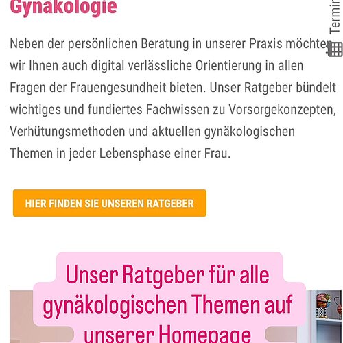 Video by frauenarztpraxis.koeln on July 16, 2026. May be a Twitter screenshot of text that says 'ጸጸ frauenarztpraxis.koeln koeln Gynäkologie & Geburtshilfe Ratgeber für Frauengesundheit & Gynäkologie eeman Canin Neben der persönlichen Beratung in unserer Praxis möchte wir Ihnen auch digital verlässliche Orientierung in allen Fragen der Frauengesundheit bieten. Unser Ratgeber bündelt wichtiges und fundiertes Fachwissen zu Vorsorgekonzepten, Verhütungsmethoden und aktuellen gynäkologischen Themen in jeder Lebensphase einer Frau. HIER FINDEN SIE UNSEREN RATGEBER Unser Ratgeber für alle gynäkologischer Themen auf unserer Homepage www.frauenarztpraxis.koeln koeln'.